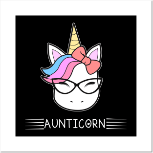 Aunticorn Aunt Unicorn Posters and Art